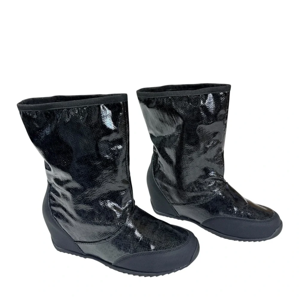 Sporto Boots‎ Y2K Vibe Festival Party Cozy Chic Statement Wedge Waterproof 8.5